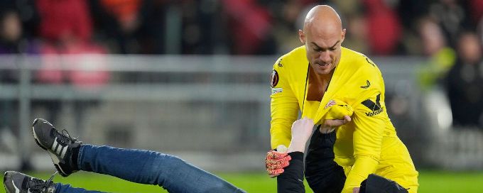 Fan jailed for two months after attacking Sevilla goalkeeper Marko Dmitrovic in Europa League tie