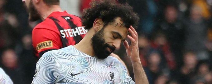 Liverpool ratings: Mohamed Salah 3/10 after missed penalty in loss at Bournemouth