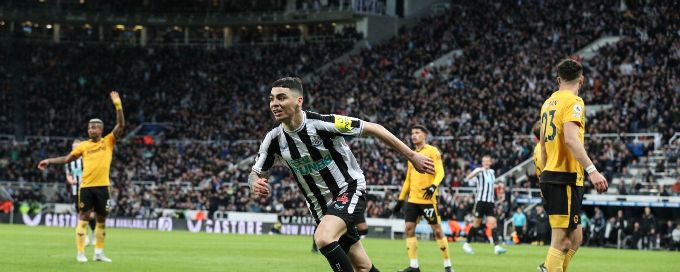 Almiron secures victory as Newcastle rise to fifth with win over Wolves