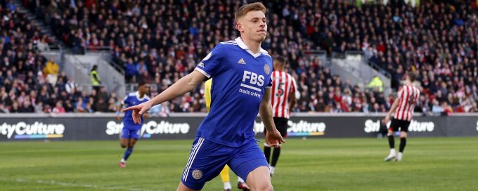 Harvey Barnes earns Leicester important point at Brentford