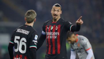 Ibrahimovic becomes oldest Serie A scorer in AC Milan loss to Udinese