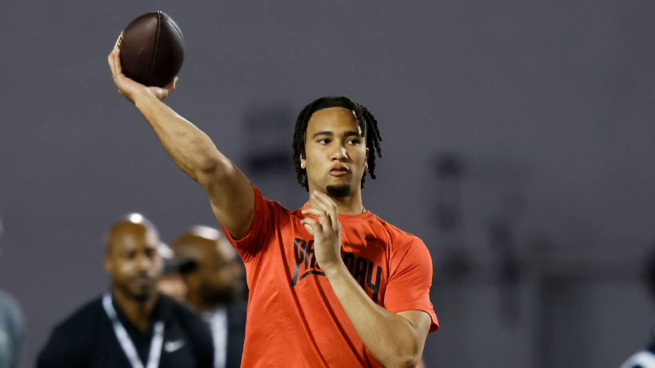 Takeaways from quarterback pro days: C.J. Stroud's elite ball placement on display