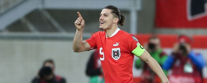 Sabitzer double guides Austria to 4-1 victory over Azerbaijan