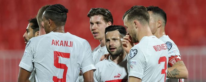 Swift Steffen hat trick helps Swiss to 5-0 victory against Belarus
