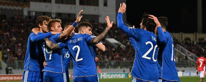 Italy back on Euro qualification track with win over Malta