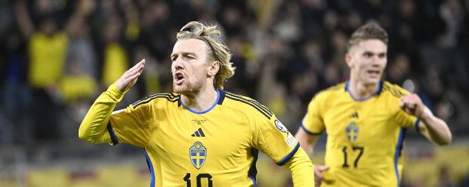 Five-star Sweden score big win over Azerbaijan