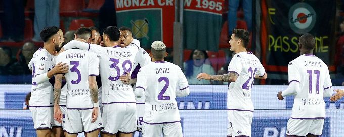 Fiorentina beat Cremonese in Coppa Italia semifinal first leg