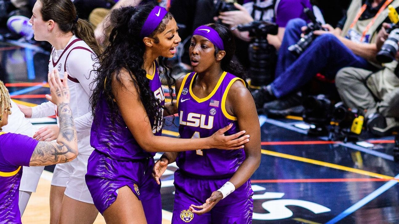 LSU replaces UConn at No. 1 in Way-Too-Early Top 25﻿