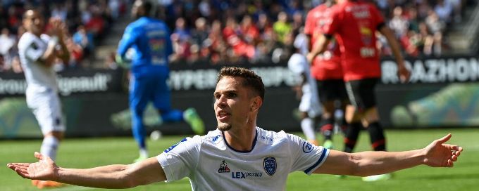 Troyes relegated from Ligue 1 after 4-0 loss to Rennes