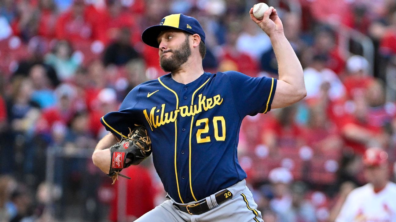 <div>Brewers' Miley to miss 6-8 weeks; Yelich returns</div>