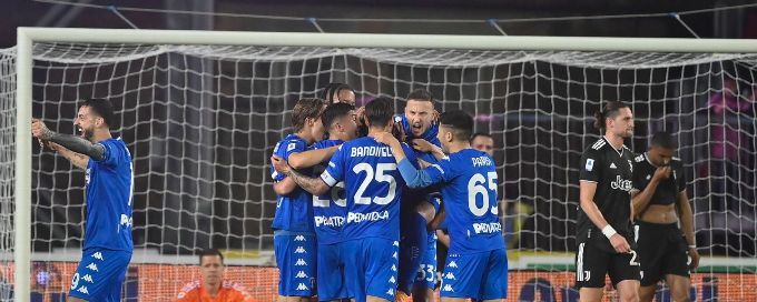 Juventus thrashed by Empoli after points deduction