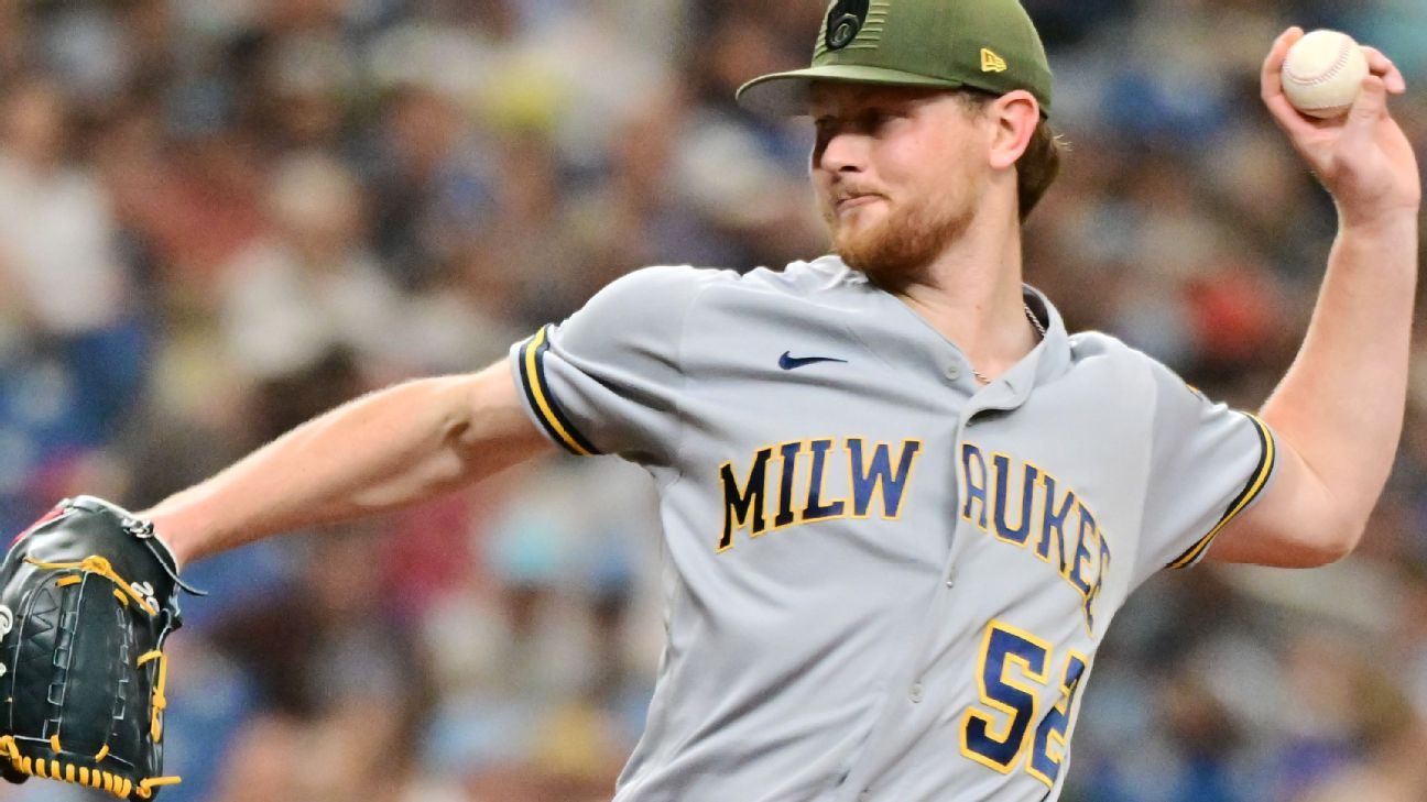Brewers put Lauer on IL with right shoulder issue