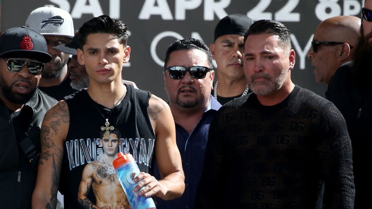 Ryan García vuelve a pelear, esta vez en las redes sociales contra su propio promotor, Oscar De La Hoya