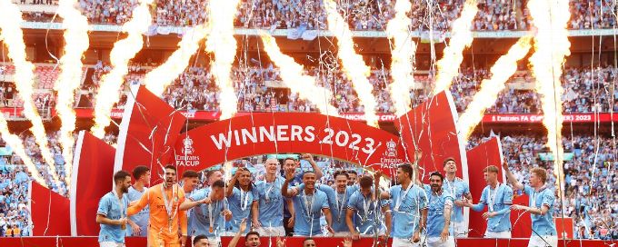 Man City outclass Man United in FA Cup final to take another step toward treble