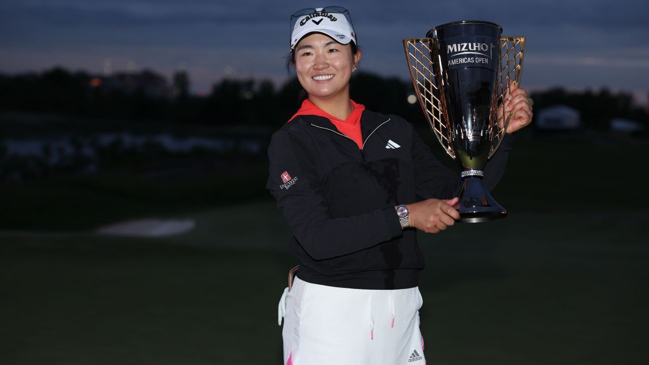 NCAA champ Rose Zhang wins LPGA’s Mizuho Americas Open in pro debut