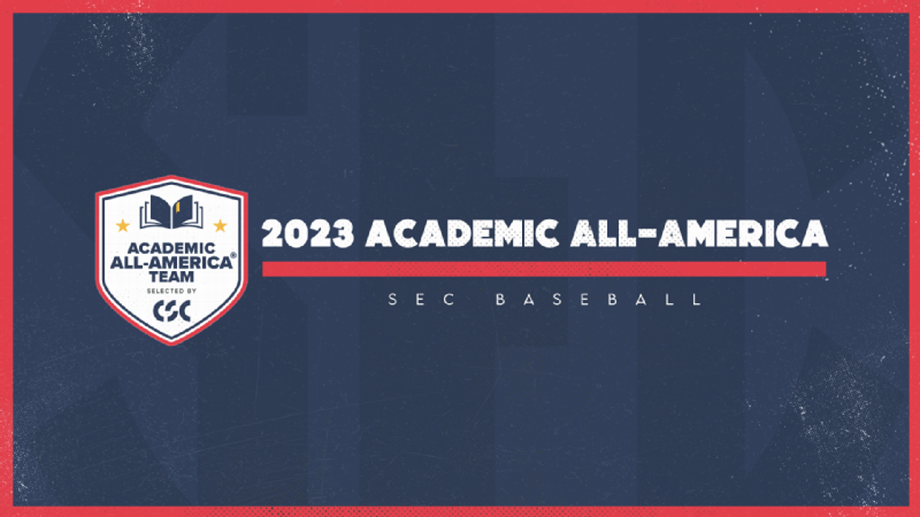 Five from SEC named Baseball Academic All-America®