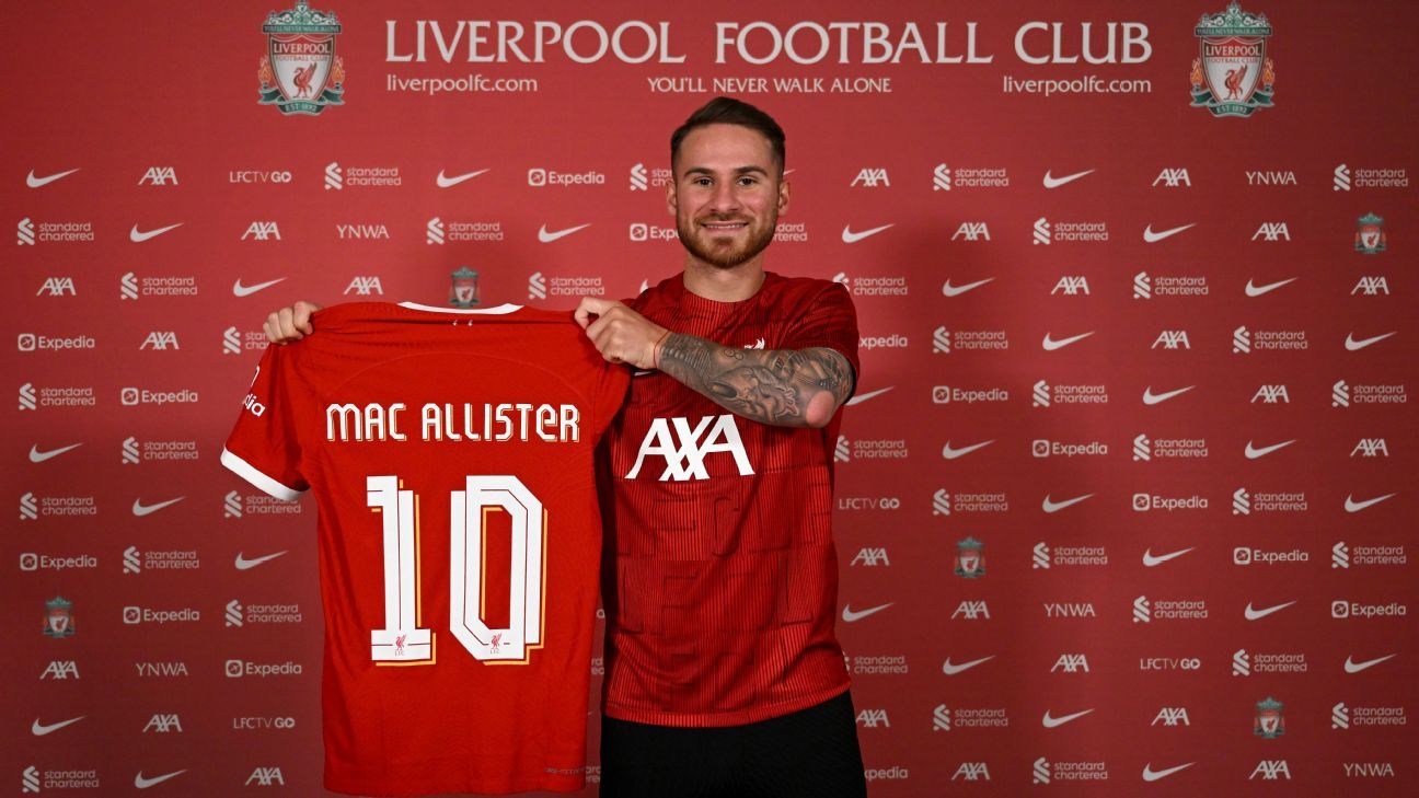 Liverpool signed McAllister for 40 million euros