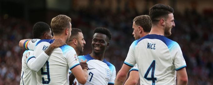 England thrash North Macedonia with Bukayo Saka hat trick