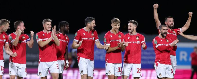 Wrexham beat Wigan on pens to reach EFL Cup 2nd round