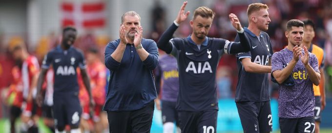 Spurs start post-Harry Kane era with a 2-2 draw at Brentford