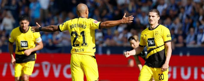 Dortmund's Malen to the rescue again in derby draw at Bochum