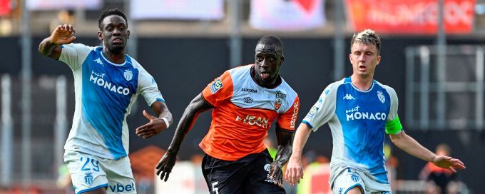 Monaco held at Lorient as Mendy returns after rape acquittal