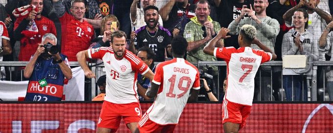 Harry Kane scores in Bayern Munich win over Manchester United