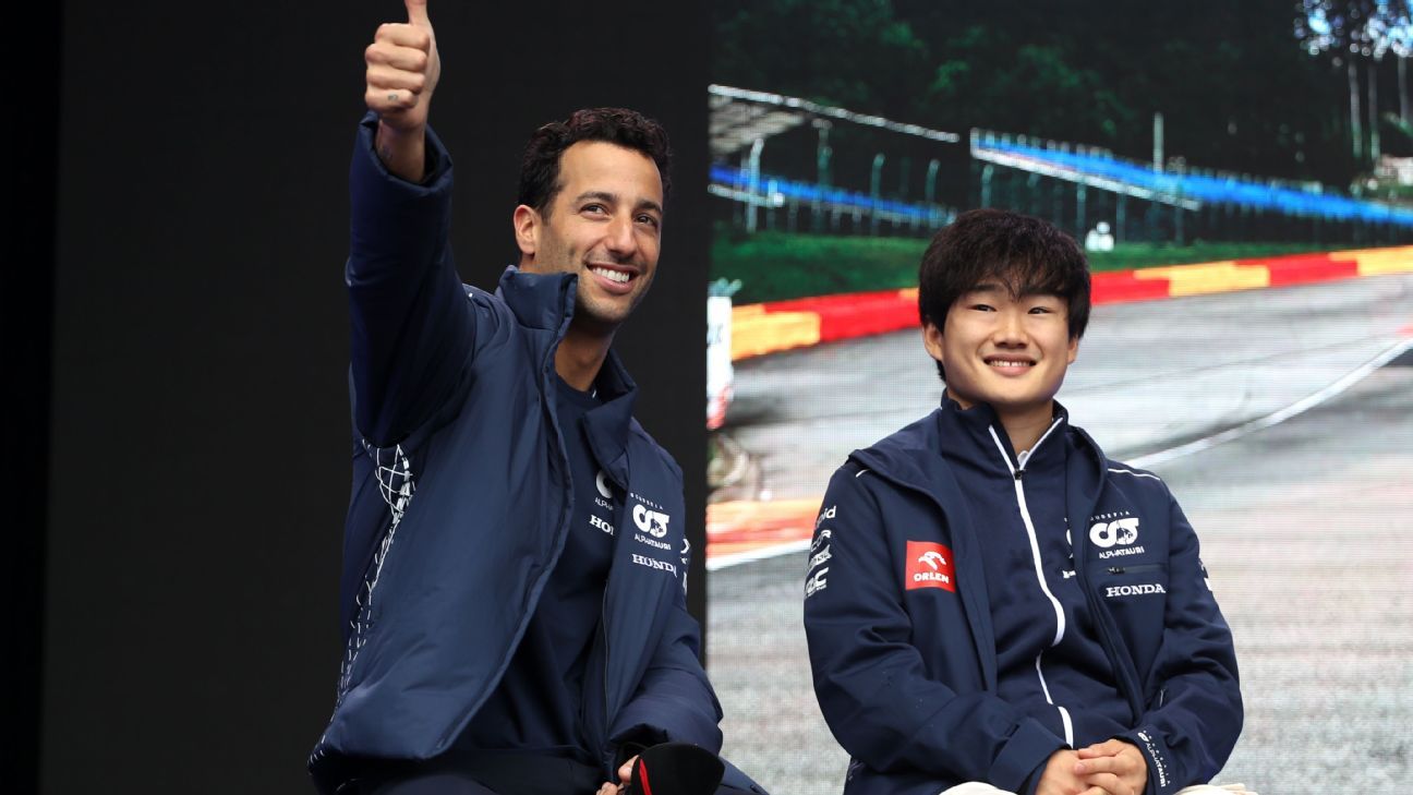 Daniel Ricciardo dan Yuki Tsunoda akan bertahan di AlphaTauri pada tahun 2024 – sumber