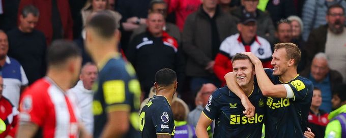 Newcastle United smash Sheffield United in 8-0 thrashing