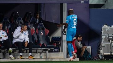 Napoli's Osimhen misses late penalty in goalless draw with Bologna