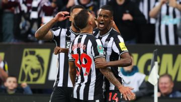 Isak scores as Newcastle dump Man City out of Carabao Cup