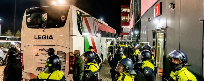 Legia Warsaw players released after arrests in Holland