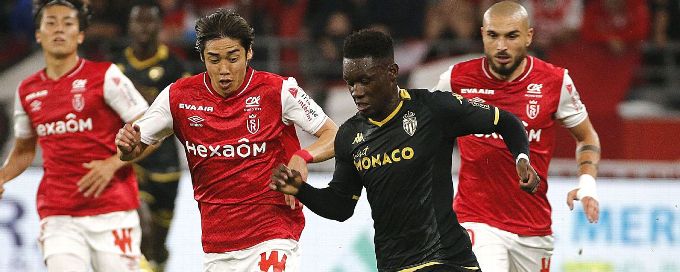 Balogun scores as Monaco beat Reims to move top of Ligue 1
