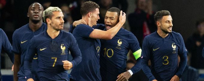 Mbappé on target as France thrash Scotland in friendly