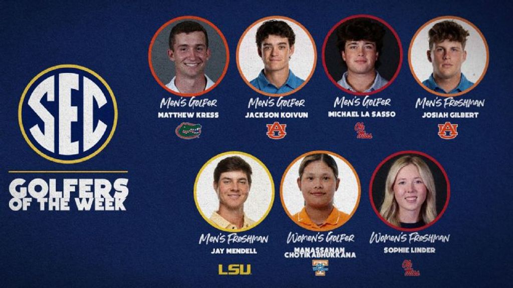 SEC Golf Athletes of the Week: Oct. 18