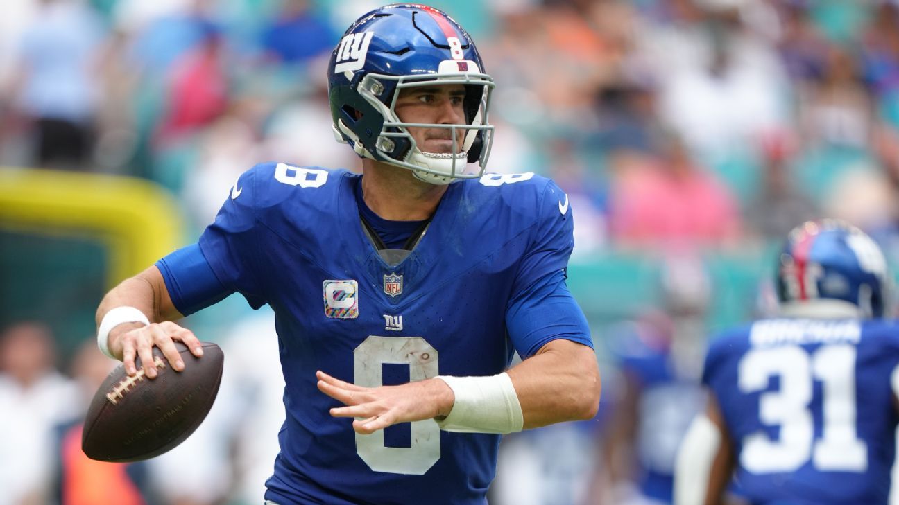 The Giants are targeting Week 10 against the Cowboys for the return of Daniel Jones