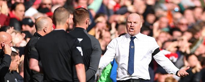 Dyche hits out at 'bizarre' ref decisions in Liverpool loss
