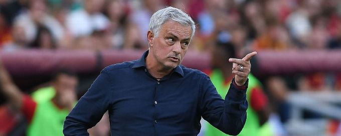 Roma's Mourinho puzzled after being sent off for crying gesture