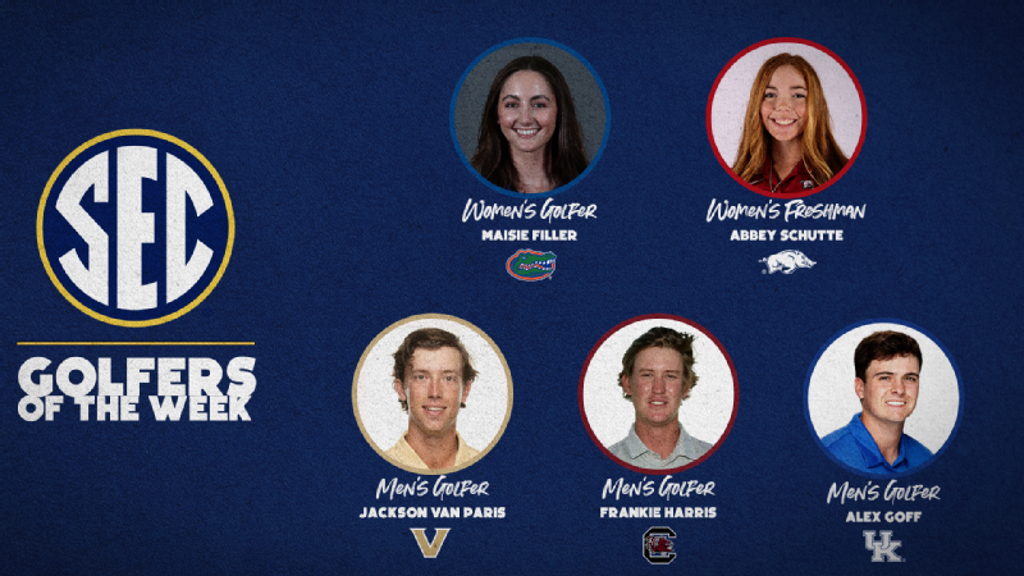 SEC Golf Athletes of the Week: Nov. 1