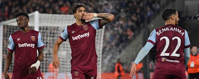West Ham secure late win over Olympiakos
