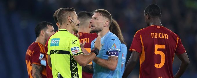 Lazio, Roma share spoils in heated derby draw