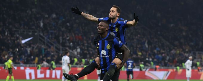Inter beat Frosinone 2-0 to return to Serie A summit