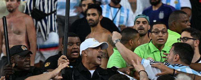 Brazil, Argentina fined for fan brawl at World Cup qualifier
