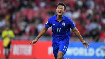 Suphanat Mueanta reaping rewards of Europe move after inspiring Thailand to crucial World Cup qualifier win