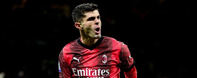 Pulisic scores 5th goal of season in Milan win over Frosinone