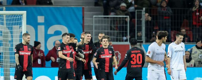 Leverkusen extend unbeaten start to make Bundesliga history