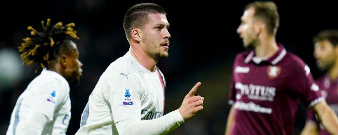 Late Jovic goal rescues Milan from defeat at Salernitana