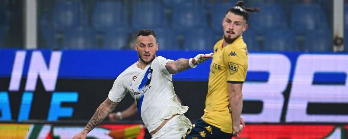Serie A leaders Inter Milan draw 1-1 away at Genoa