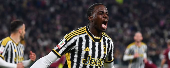 Weah screamer helps Juventus to 6-1 win in Coppa Italia