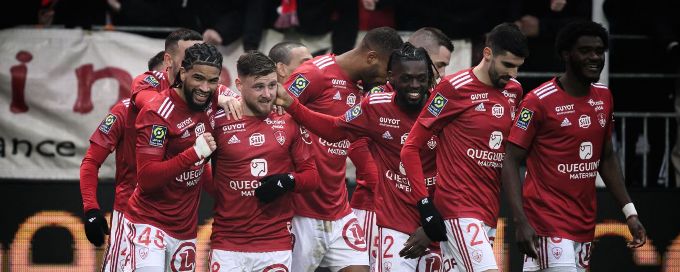 Brest go third in Ligue 1 with 2-0 home win over Montpellier